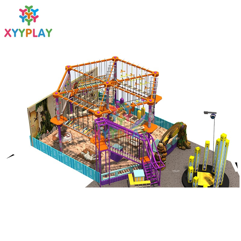 Indoor Rope Course Playground Equipment