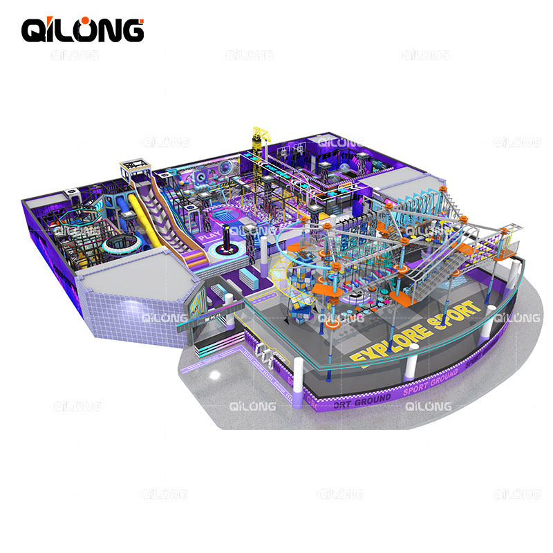 High Quality Indoor High Ropes Course Playground Equipment For Sale