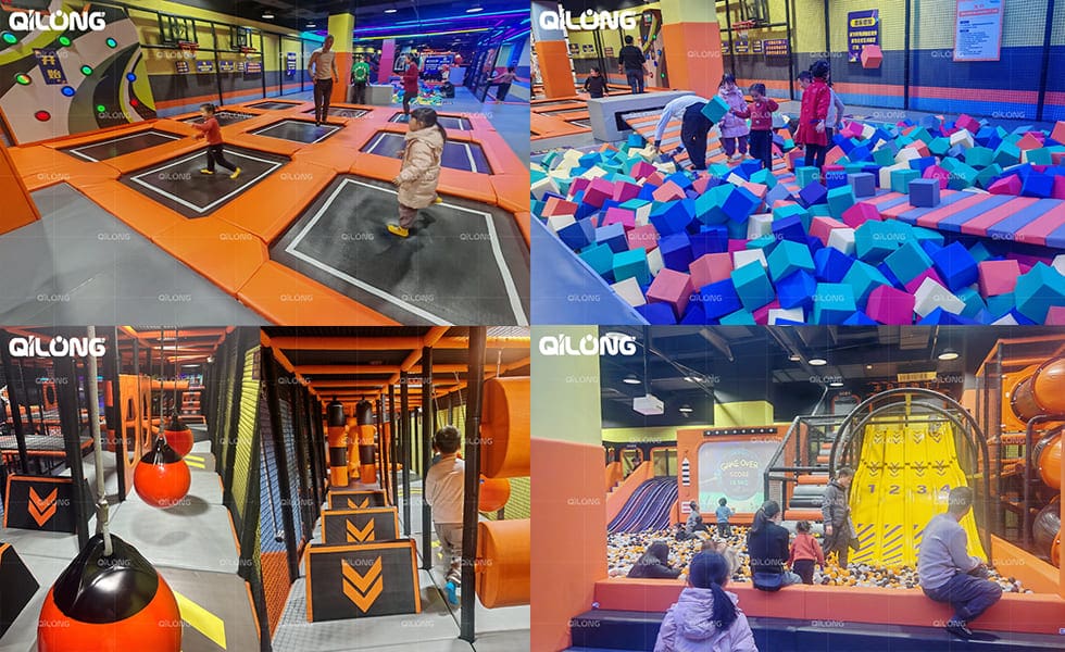 Indoor Trampolines Play Center Euipment Franchise